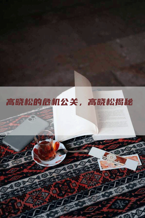 高晓松的危机公关，高晓松揭秘